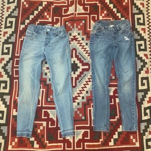 Lot of 2 Jeggings, Justice (right) Cat & Jack (left)